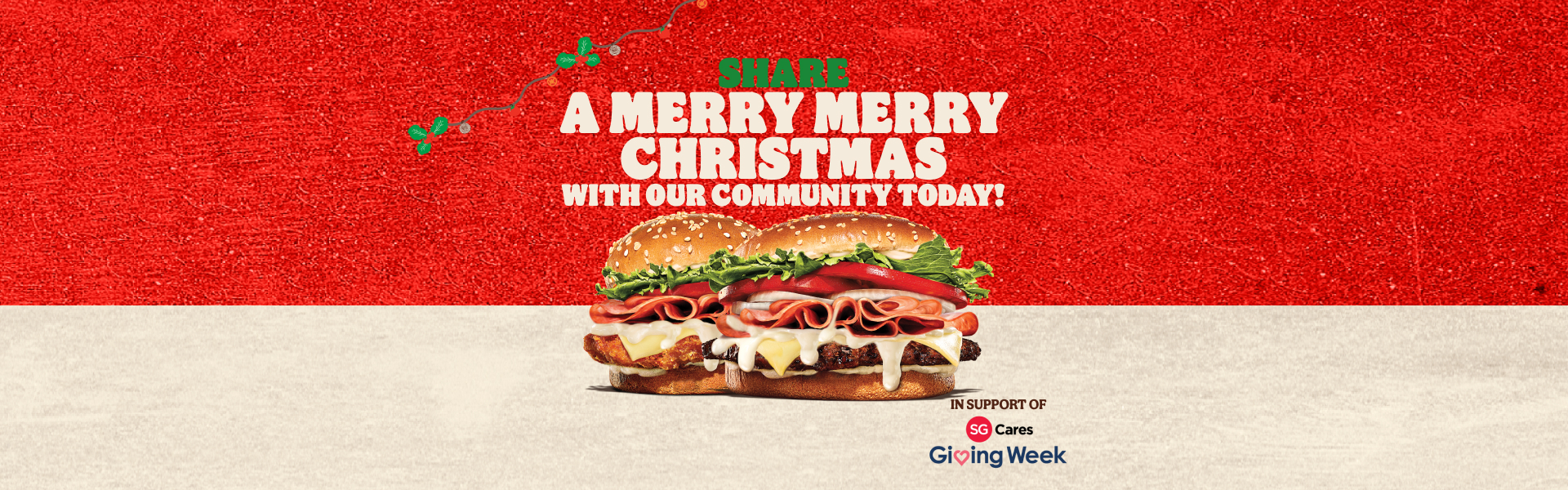 BURGER KING® Advance Orders for Christmas - It's Snowing Cheese